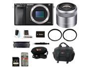 Sony A6000 Alpha A6000 Mirrorless Digital Camera Body with 30mm Lens and 32GB Deluxe Accessory Kit