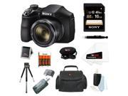 Sony DSC H300 B 20.1MP 16GB Accessory Kit