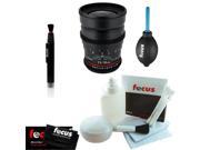 Rokinon CV35 C 35mm t 1.5 Aspherical Wide Angle Lens For Canon Kit