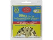 Box of 20 Ook Professional Picture Hanger 50 Lb Steel Gold The Hillman Group