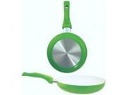 11in Ceramic Co Frypan  Green Dura-kleen Skillet & Saute 8128-gr 687929812831