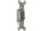 Single Pole Toggle Switch 15 Amp 120 Volt Brown Pass and Seymour 660GUCC18