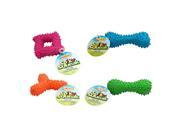 Spiky Dog Squeakers Toy Assorted Colors Ruffin It Pet Supplies 3444