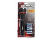 Flashlight Rubber Led 3 D Batteries Included Black Roll Dorcy 41 2976