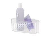 Suction Bathroom Shower Caddy Basket For Shampoo Conditioner Soap Clear