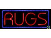 12 x24 Rugs LED Sign with Border Outdoor