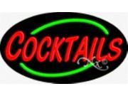 17 x30 Flashing Cocktails Neon Sign Outdoor