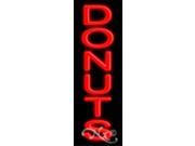 24 x8 Donuts Vertical Neon Sign Outdoor
