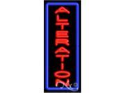 32 x13 Alterations Neon Sign with Border Outdoor