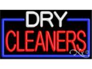 20 x37 Dry Cleaners Neon Sign with Border Outdoor