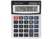 Sentry CA272 Mini Desktop Calculator Silver Black