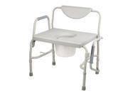 Drive Medical Bariatric Drop Arm Bedside Commode Chair Model 11135 1