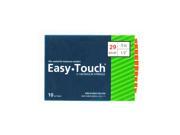 Easy Touch Insulin Syringes 29 Gauge .5cc 1 2 in 10 ea.
