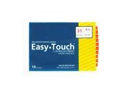 Easy Touch Insulin Syringes 31 Gauge .3cc 5 16 in 10 ea.