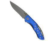 Dakota Outdoor Cutlery Stainless Steel 4.5 in. Spring Assist Pocket Knife Blue