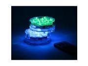 10 LED Color Changing Wireless Waterproof Lights with Remote Controls Pack of 2