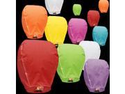 Sky Delight Premium Paper Chinese Sky Flying Floating Lanterns Assorted Pack of 20