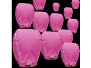 Sky Delight Premium Paper Chinese Sky Flying Floating Lanterns Pink Pack of 20