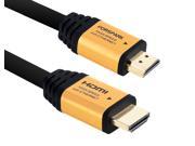 FORSPARK High Speed Ultra Short HDMI Cable 10Feet with Ethernet Full HD Supports 4K 3D 1080p Full HD Latest Version Matt Gold Case