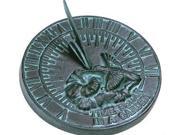 Rome Rome Hummingbird Sundial Cast Iron with Verdigris
