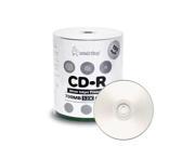100 Smartbuy 52X CD R 700MB 80Min Silver Inkjet Hub Printable Blank Record Disc