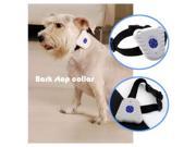 Ultrasonic Dog Anti NO Barking Pet Training Collars New Dog Shock Bark Collar White