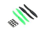 New 2 Pairs 5030 Propeller 5*3 2 Blade Props CW CCW for QAV250 C250 H250 Black Green