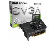 HOT New EVGA Video Card NVIDIA GeForce GTX 750 Ti 2GB GDDR5 DVI HDMI DisplayPort PCI Express