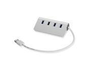 Premium Aluminum USB 3.0 Hub with 4 Ports for Windows XP Vista 7 8 PC Computers iMac MacBook MacBook Pro Mac Mini etc.