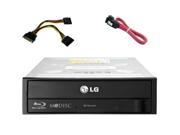 New LG 16x Internal Blu Ray DVD CD Burner Writer Drive sata data power cables