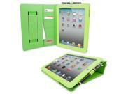 Snugg iPad 2 Card Slot Executive Case in Green Leather