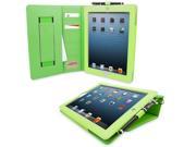 Snugg iPad 3 Card Slot Executive Case in Green Leather
