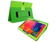 Snugg Galaxy Tab PRO 10.1 Case Cover and Flip Stand in Green Leather