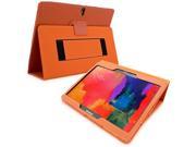 Snugg Galaxy Tab PRO 10.1 Case Cover and Flip Stand in Orange Leather