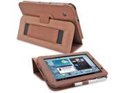 Snugg Galaxy Tab 2 7.0 Case Cover and Flip Stand in Distressed Brown Leather