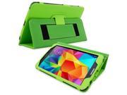 Snugg Galaxy Tab 4 8.0 Case Cover and Flip Stand in Green Leather