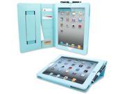Snugg iPad 2 Card Slot Executive Case in Baby Blue Leather