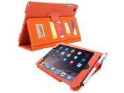 Snugg iPad mini 3 Card Slot Executive Case in Orange Leather