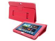 Snugg Galaxy Note 10.1 Case Cover and Flip Stand in Red Leather