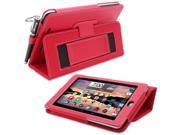 Snugg Nexus 7 Case Cover and Flip Stand in Red Leather