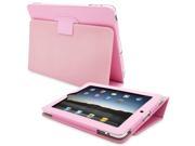 Snugg iPad 1 Case Cover and Flip Stand in Candy Pink Leather