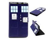 For iphone 6 Plus 5.5 Inch Case FocusUp Cute Police Box Premium PU Leather Flip Magnetic Closure Folio Card Slot Stand Protective Wallet Cover For Apple ipho