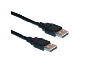 HAVIT® 2 Feet USB 2.0 Type A Male to Type A Male Cable Black