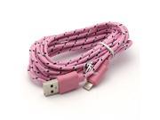 10pcs 3M 10ft Braided Sync Lightning Data Cable USB Charger for iPhone 7 6 6s plus 5 5S iPad 4 Mini 2 Air supports iOS 10 9 8 Random Colors