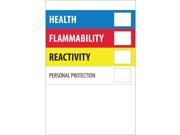 Tape Logic DL1306 Instructions Label Legend Health Flammability Reactivity