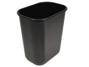 Soft Sided Wastebasket 14qt Plastic Black