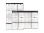 Contemporary Two Sided Yearly Erasable Wall Planner 36 x 24 2017