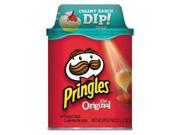 Potato Chips with Dip Original Chips w Creamy Ranch 2.8oz Canister 12 Crtn