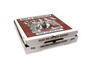 Takeout Containers 18in Pizza White 18w x 18d x 2 1 2h 50 Bundle