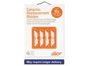 Slice Replacement Blades 1 1 4 x 1 4 S2 White 4 Pack